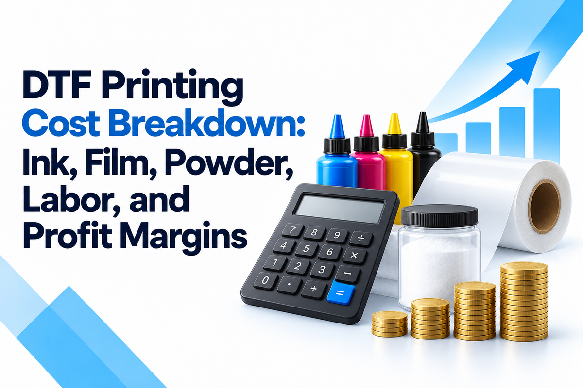 DTF Printing Cost Breakdown: Ink, Film, Powder, Labor, and Profit Margins
