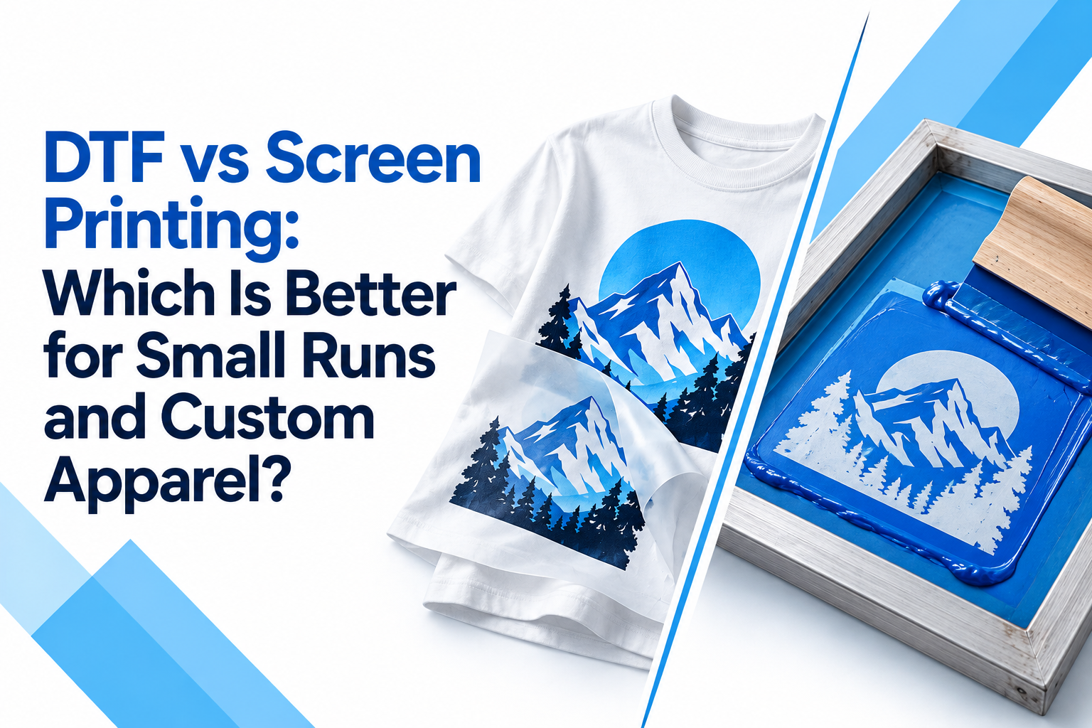 DTF vs Screen Printing: Which Is Better for Small Runs and Custom Apparel?
