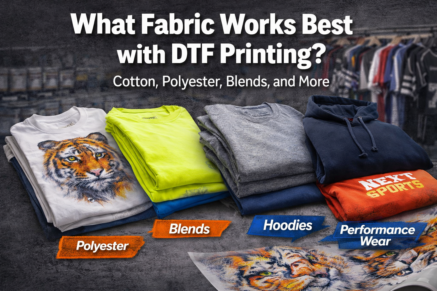 What Fabric Works Best with DTF Printing? Cotton, Polyester, Blends, and More