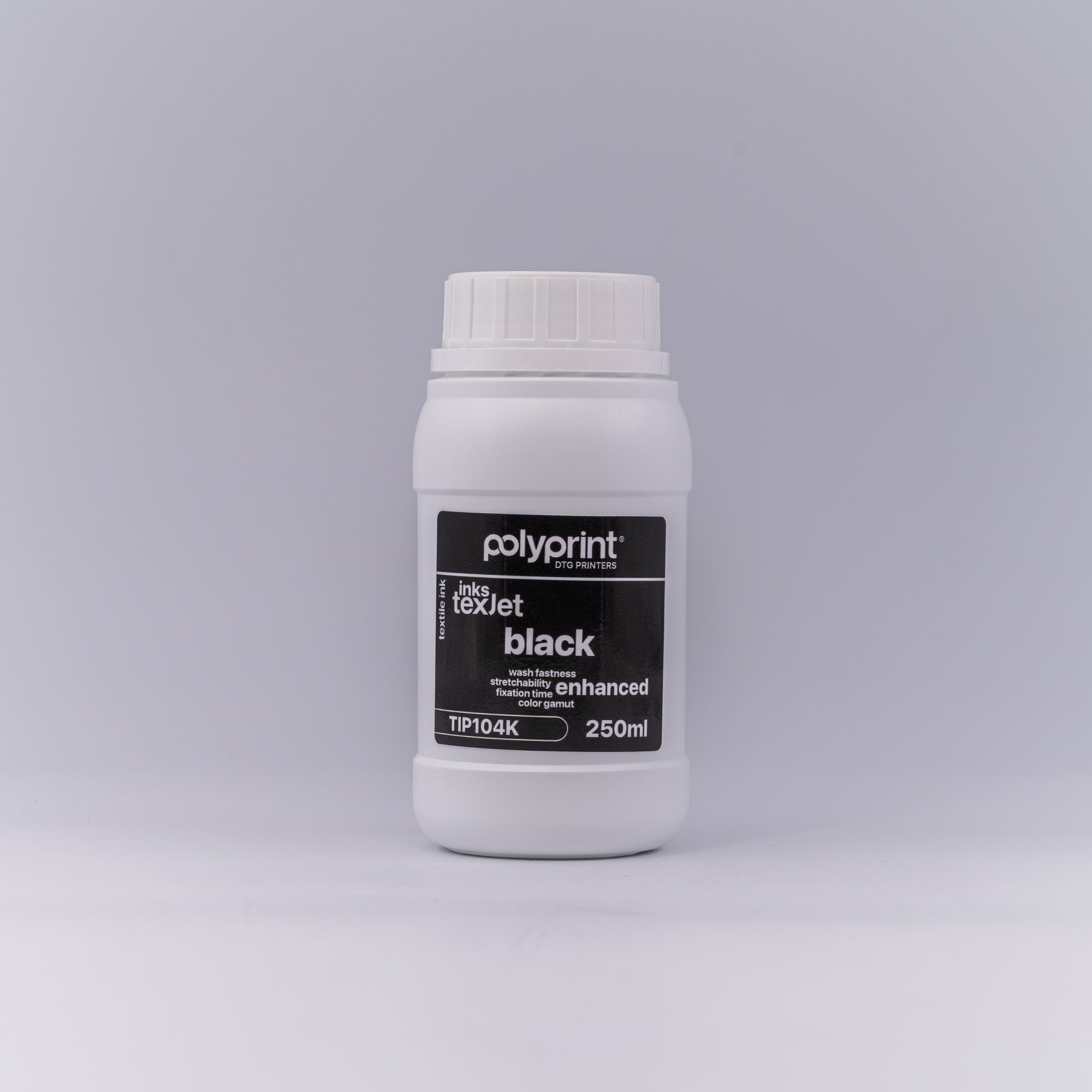 Texjet Inks Black  0.25 liter (Bottle)